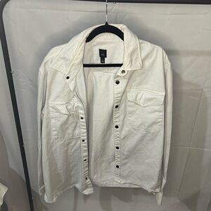 River Island Jacket - Light Grey, Size Large